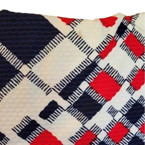 Mam'selle by Betty Carol Stunning Mod Sailor Funky Patriotic Vintage Dress - Picture 15 of 16